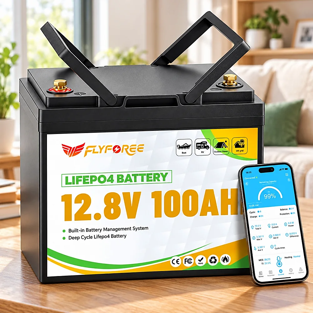 Акумулятор FLYFOREE LiFePO4 12,8 В 100 А·год